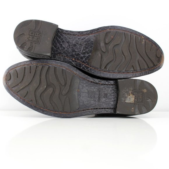 Moma Black Leather Chelsea Boots Round Toe Handmade Goodyear Welt - Picture 7 of 15